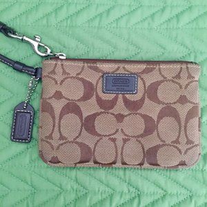 Coach Signature Wristlet